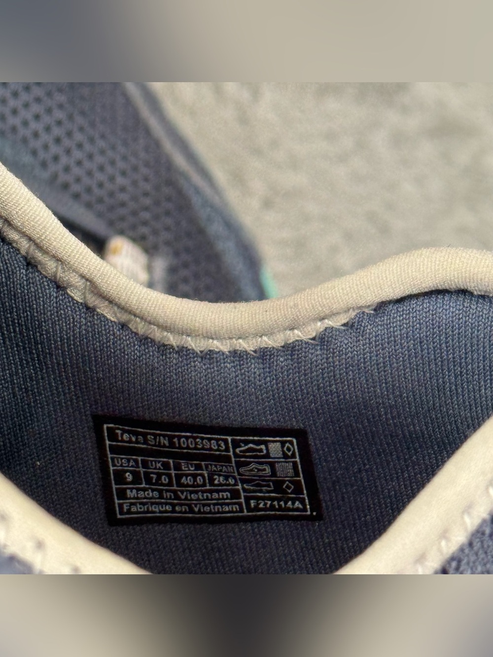 TEVA Women's Refugio Outdoor Mesh Sneakers in Blue - Size 9 - Picture 12 of 14